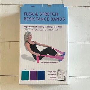 NWT Flex & Stretch Resistance Bands Set